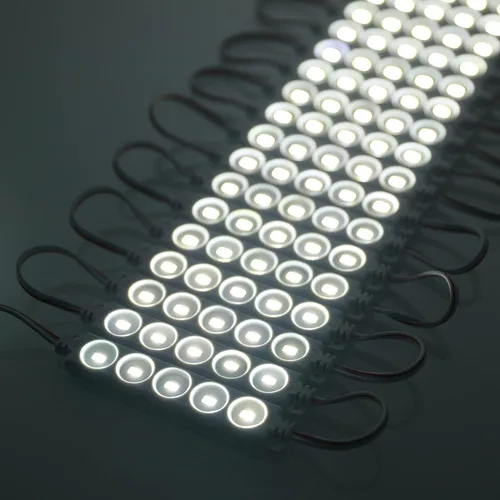 Vista 4 de Módulo LED DC12V blanco 6500K inyección 5 LED módulo 1,2 W con fuente de alimentación