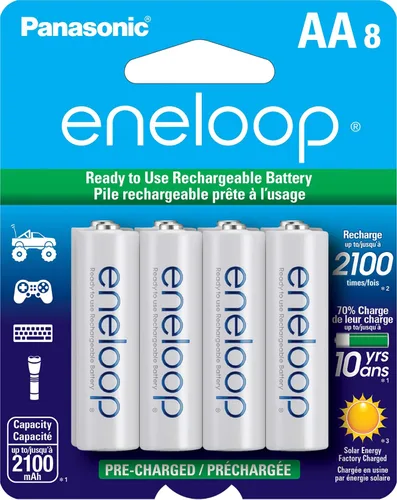 Vista 14 de eneloop Panasonic K-KJ55M3A4BA Cargador Rápido Individual Avanzado de 3 Horas para Baterías y Baterías Recargables Precargadas BK-4MCCA4BA AAA 2100