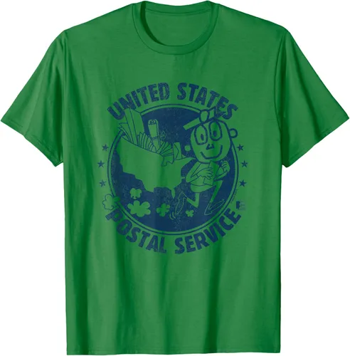 Vista 8 de USPS Camiseta Mr Zip US Postal Service, Gris Gris Oscuro