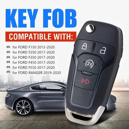 Vista 2 de Keymall Control remoto de entrada sin llave para Ford F150/F250/F350/F450/F550 2017-2020 para Ford Ranger 2019 2020