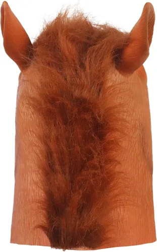 Vista 5 de MAKEATREE Máscara de cabeza de caballo, divertido disfraz de látex de goma de animal para fiesta de adultos, Halloween, Navidad, máscaras, cosplay