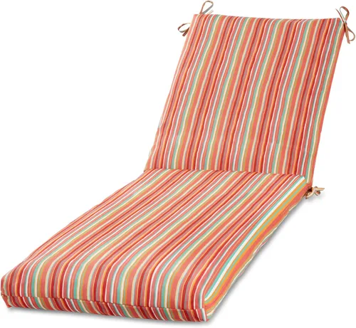 Vista 25 de Cojín reversible para silla de descanso para exteriores, color blanco tropical