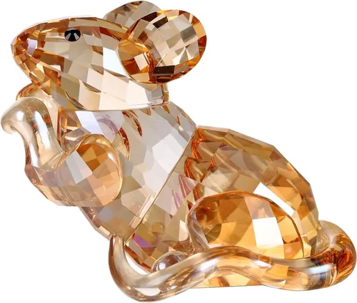 Vista 9 de DOJOZ Crystal Mouse - Lindo animal para decoración del hogar, encantadoras figuritas coleccionables de cumpleaños (azul)