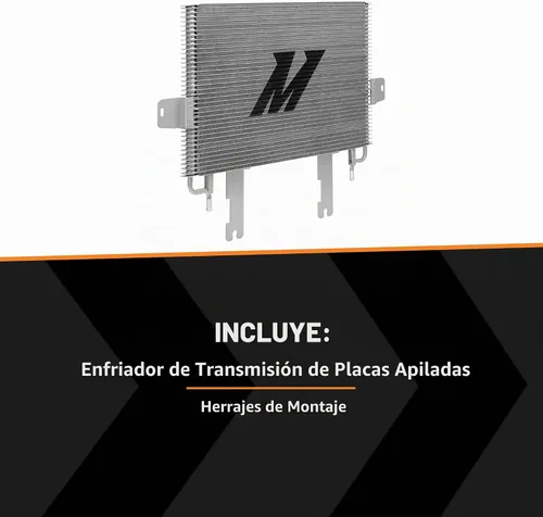 Vista 3 de Mishimoto MMTC-F2D-03SL enfriador de transmisión para Powerstroke plateado