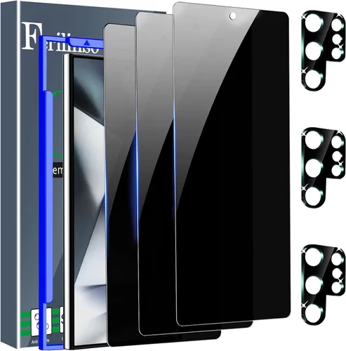 Vista 27 de Ferilinso [Instalación Automática de Polvo] Pack de 3 Protectores de Pantalla de Privacidad para Google Pixel 10 Pro XL, Accesorios Compatibles