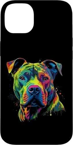 Vista 15 de Pit Bull Mom Dog Lover Colorful Artistic Pitbull Owner Women Case for iPhone 17