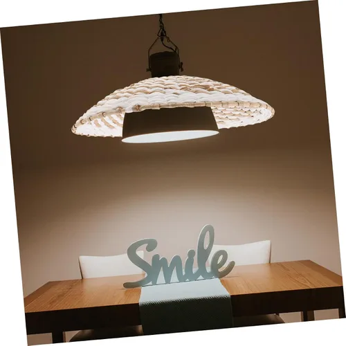 Vista 9 de Homoyoyo Pantalla de ratán Vintage Lámpara colgante de ratán Lámpara colgante de papel Lámpara colgante rústica Lámpara de araña Pantalla Vines