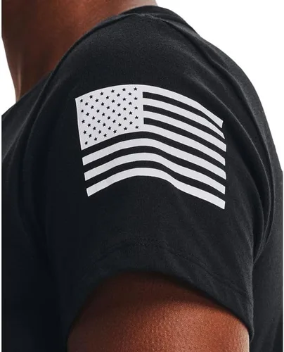Vista 6 de Under Armour - Camiseta con el texto en inglés Freedom con dibujo de bandera para mujeres