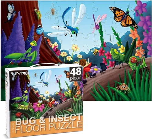 Vista 10 de BLUE PANDA Rompecabezas educativo de piso de aprendizaje - 48 piezas, 2 x 3 pies, multicolor, Arca de Noé - Aprendizaje preescolar y desarrollo