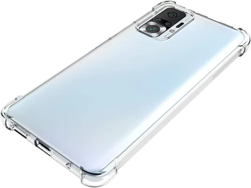 Vista 5 de USTIYA Funda para Mi Redmi Note 10 Pro Max y Redmi Note 10 Pro Funda Transparente TPU Cuatro Esquinas Funda Protectora Transparente Suave