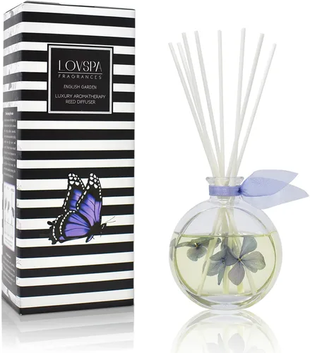 Vista 9 de Juego de difusor de varillas y varillas perfumadas de aloe y lino, lino limpio, flores blancas, cítricos y aloe húmedo, difusor de aroma fresco