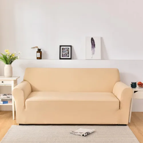 Vista 2 de Fundas elásticas para sofá de 1/2/3/4 plazas, funda para sofá biplaza/sillón, funda de sofá modular en forma de L, protector universal de muebles