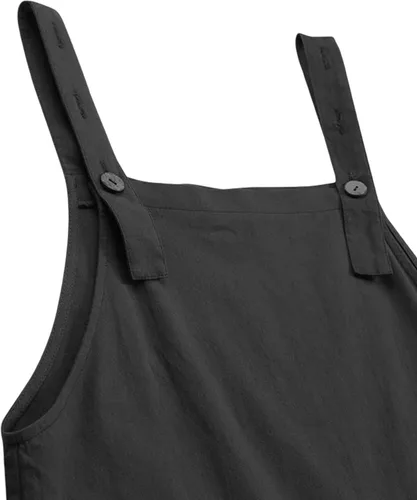 Vista 5 de GXFGZZRS - Overol para mujer, ajuste holgado, ajustable, casual, con bolsillos