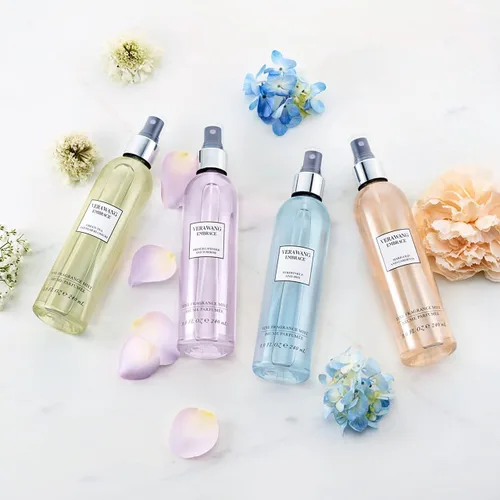Vista 4 de Vera Wang Embrace Green Tea and Pear Blossom Body Mist 8.1 onzas líquidas (paquete de 1), notas de terrosidad, peonía y sándalo, fragancia