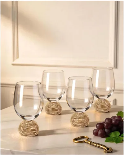 Vista 44 de Juego de flautas de champán de 4, vasos de champán sin tallo para boda, vasos de mimosa de cristal irrompibles y elegantes, flautas de champán de 10