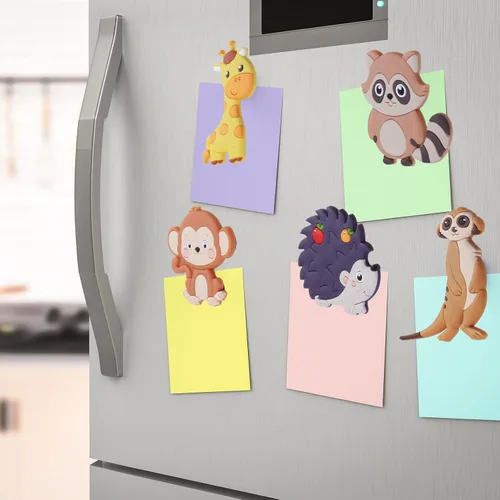 Vista 5 de SUPINEEDO Imanes para Refrigerador para Niños de 1 a 3 años, Imanes de Animales para Niños, Regalo Educativo y Ocupacional para Bebés, Imanes