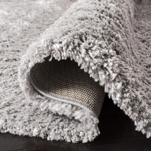 Vista 9 de SAFAVIEH Fontana Shag Collection Alfombra de Área - 8' Cuadrada, Gris, Diseño Sólido, No Desprende Pelusa y Fácil Cuidado, 2 pulgadas de Grosor