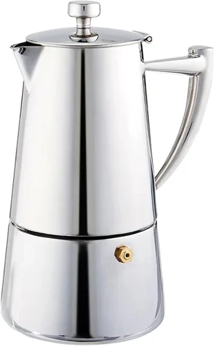 Vista 16 de Cuisinox Roma - Olla de espresso Moka de acero inoxidable para estufa de 4 tazas