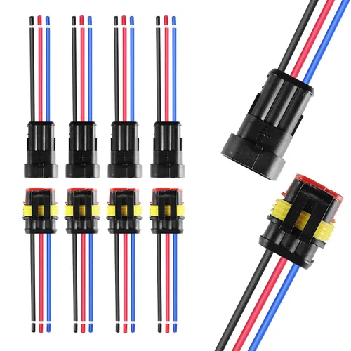 Vista 8 de MUYI - Conector de terminal de serie de cable impermeable de 1.5mm (Conector de 1-4 pines (384 piezas))