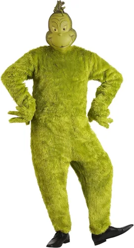 Vista 5 de Dr Seuss The Grinch Santa Deluxe Costume with Mask XXL