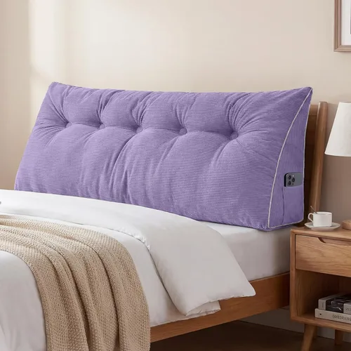 Vista 59 de Sasttie Almohada de Cabecera Full, Almohada de Cuña Cabecera para Sentarse en la Cama, Soporte de Respaldo Cojín Triangular para Leer - Cuenta