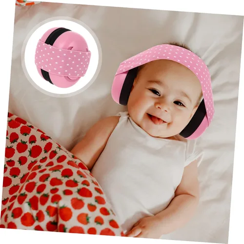 Vista 9 de TOYANDONA Orejeras ajustables con cancelación de ruido para niños y niñas, auriculares suaves y cómodos para recién nacidos para dormir, viajes