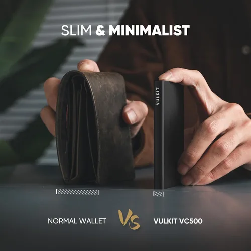 Vista 23 de VULKIT Cartera delgada minimalista para tarjetas VC500 VC500C, Rosado, Minimalista