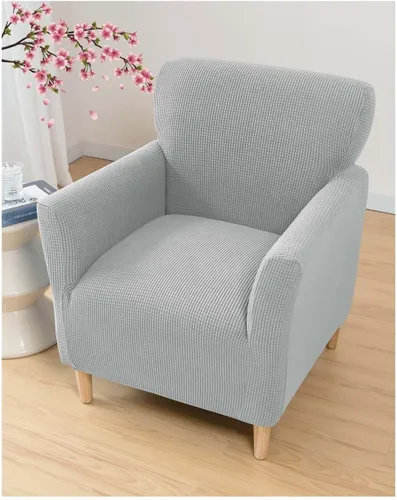 Vista 30 de Fundas elásticas para sillón de sala de estar, fundas protectoras para perros, mascotas y niños, diseño de jacquard con patrón de 1 asiento pequeño