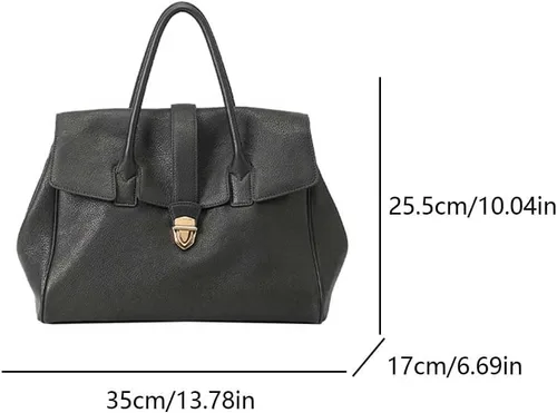 Vista 7 de Bolso de lujo del diseñador del bolso de cuero genuino para las mujeres bolsos de cuero suave lujo gran capacidad bolsa de mano trabajo