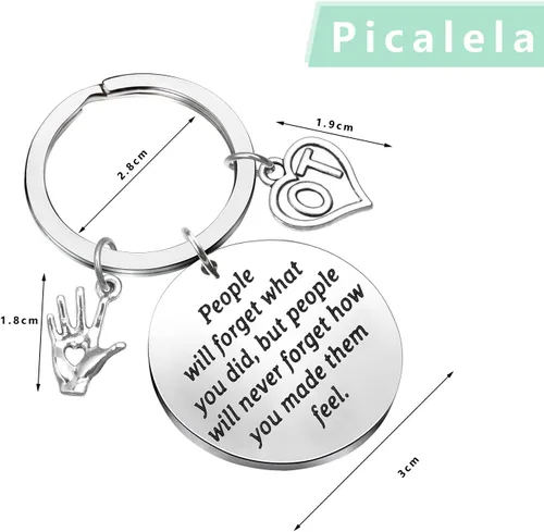 Vista 2 de Picalela Dentist Physical Therapist EMT Ambulance Optometrist Occupational Therapist Nursing Student Medical Keychain Gift