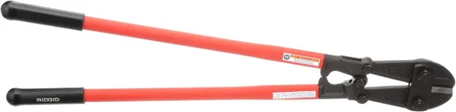 Vista 4 de RIDGID 14228 Modelo S30 - Cortador de pernos resistente con cómodos agarres y mordazas de acero aleado 14228, 31 pulgadas, rojo