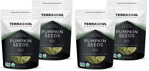 Vista 7 de Semillas de calabaza orgánica (pepitas) Terrasoul Superfoods