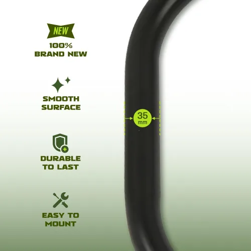 Vista 4 de Green-L Barra de choque de carretera para Harley Touring Road King Electra Street Glide 1997-2008 Negro