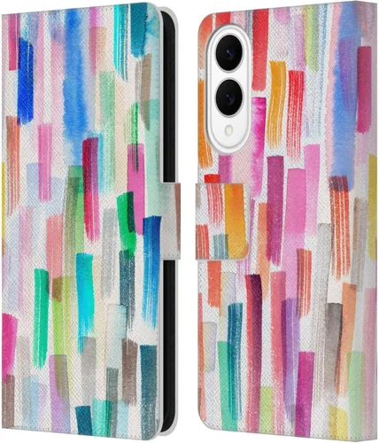 Vista 41 de Head Case Designs Officially Licensed Ninola Brushstrokes Multi Colorful Leather Wallet Case Compatible with Samsung Galaxy A07 4G