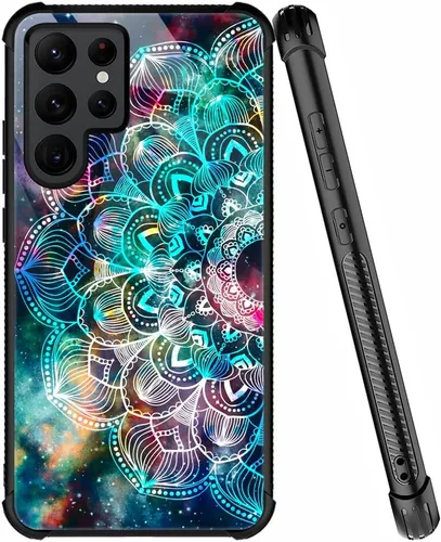 Vista 67 de ZHEGAILIAN Funda compatible con Samsung Galaxy S21, funda de vidrio orgánico para niñas, mujeres y hombres, diseño de cuatro esquinas, antiarañazos