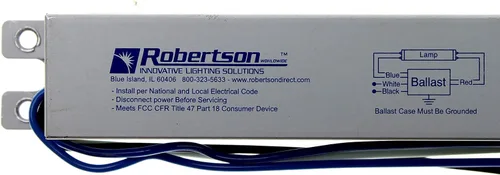 Vista 2 de Robertson Lighting REU128T5120 Balasto electrónico fluorescente F28 T5, 120V, 1 lámpara