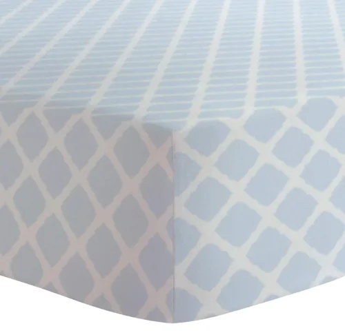 Vista 10 de Kushies Funda para cambiador para almohadilla de 1", 100% algodón transpirable, fabricada en Canadá, cheurón azul