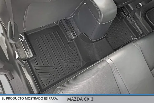 Vista 4 de MAXLINER Juego de alfombrillas de piso de ajuste personalizado de 2 filas para Mazda CX3 2016-2021