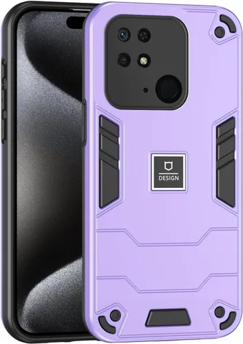 Vista 268 de Funda compatible con Redmi A1, compatible con Redmi A2 2 en 1 [PC dura + TPU], funda de teléfono negra