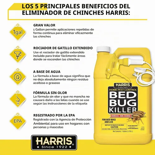 Vista 3 de Harris Bed insecticida, spray de galón