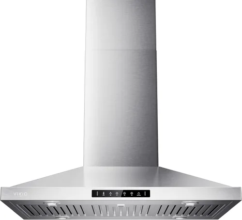 Vista 11 de Campana extractora para isla de 30 pulgadas, campana de cocina de 390 CFM con control táctil/gestual de doble cara, campana extractora de techo