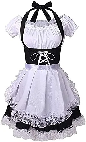 Vista 2 de TOONRAIN Disfraz de sirvienta francesa para mujer