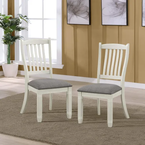 Vista 12 de Lexicon Saratoga - Silla de comedor (juego de 2), color gris antiguo