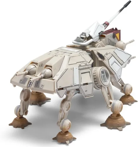 Vista 6 de Star Wars Micro Galaxy Squadron at-TE - vehículo de seis patas de 9 pulgadas con deslizador de 2,5 pulgadas y cinco accesorios de microfiguras
