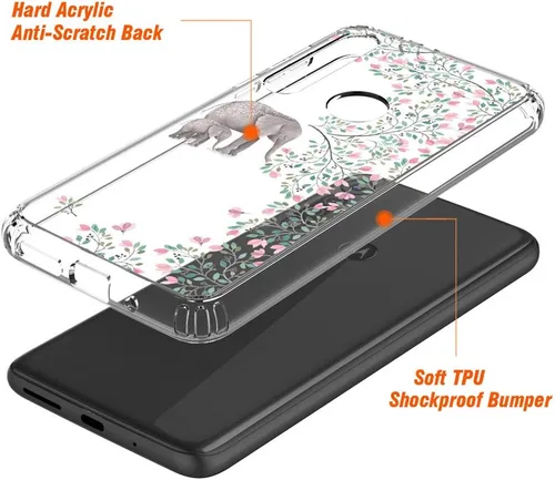 Vista 7 de Funda transparente para Motorola Moto G8 Play/Moto en Macro (6.2", 2019) [Elephant]