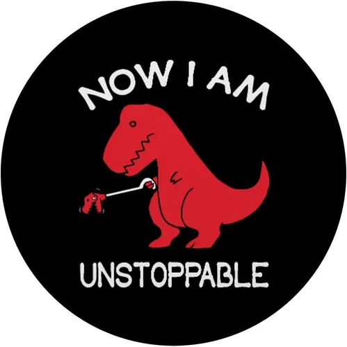 Vista 3 de Now I'm Unstoppable – Funny Pop Socket TRex – PopSockets Grip y soporte para teléfonos y tabletas