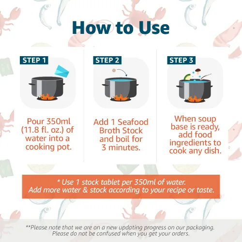 Vista 6 de KD Home - Caldo de mariscos coreano, base de sopa instantánea multiusos hecha con sabor picante de anchoa, cangrejo, camarones y algas, 4.06 oz