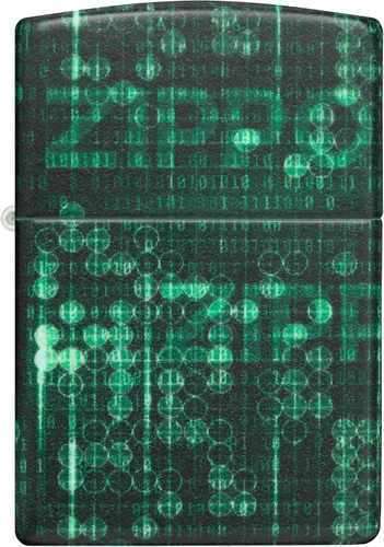 Vista 2 de Zippo Encendedor de bolsillo con diseño de patrón de 540 colores que brilla en la oscuridad