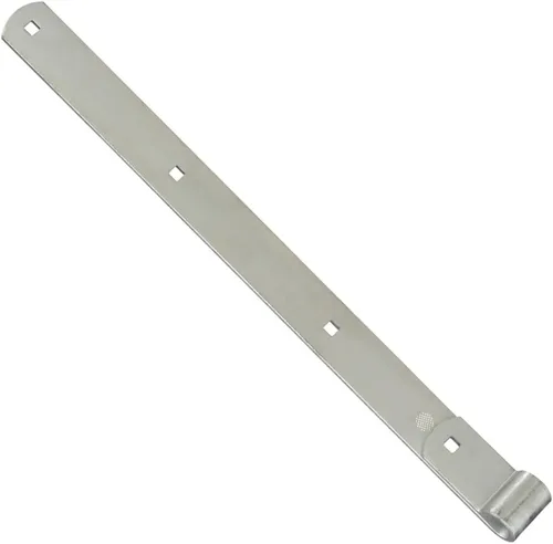 Vista 9 de National Hardware N131-102 294BC - Correa de bisagra chapada en zinc, 8 pulgadas (paquete de 2)