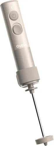Vista 10 de OutIn Espumador de leche de mano LattoGo, recargable y de grado profesional marrón (Tundra Brown)